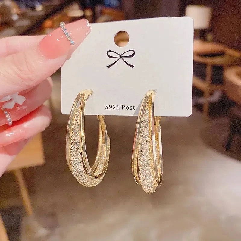 Premium Bling Hoops