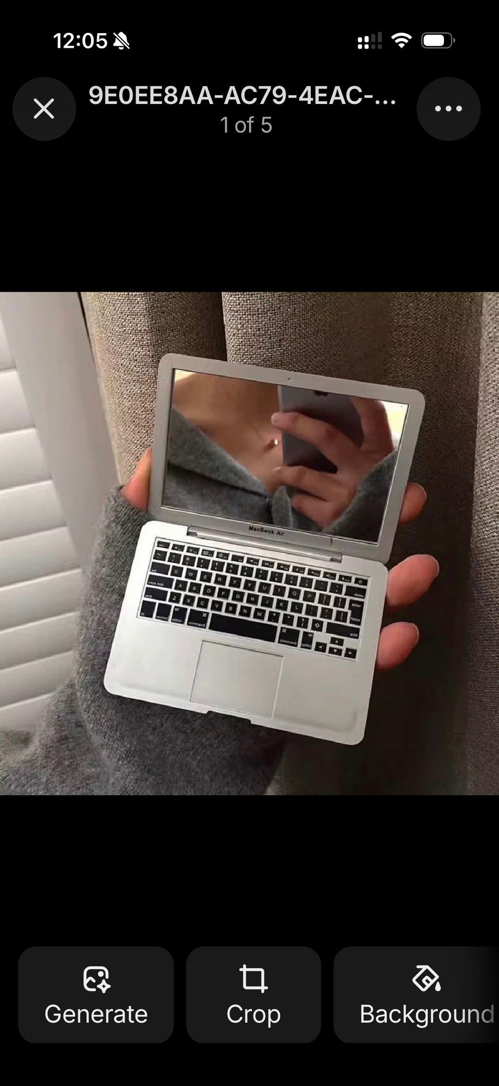 Areena Jewellery Mini Compact Grey MacBook Mirror