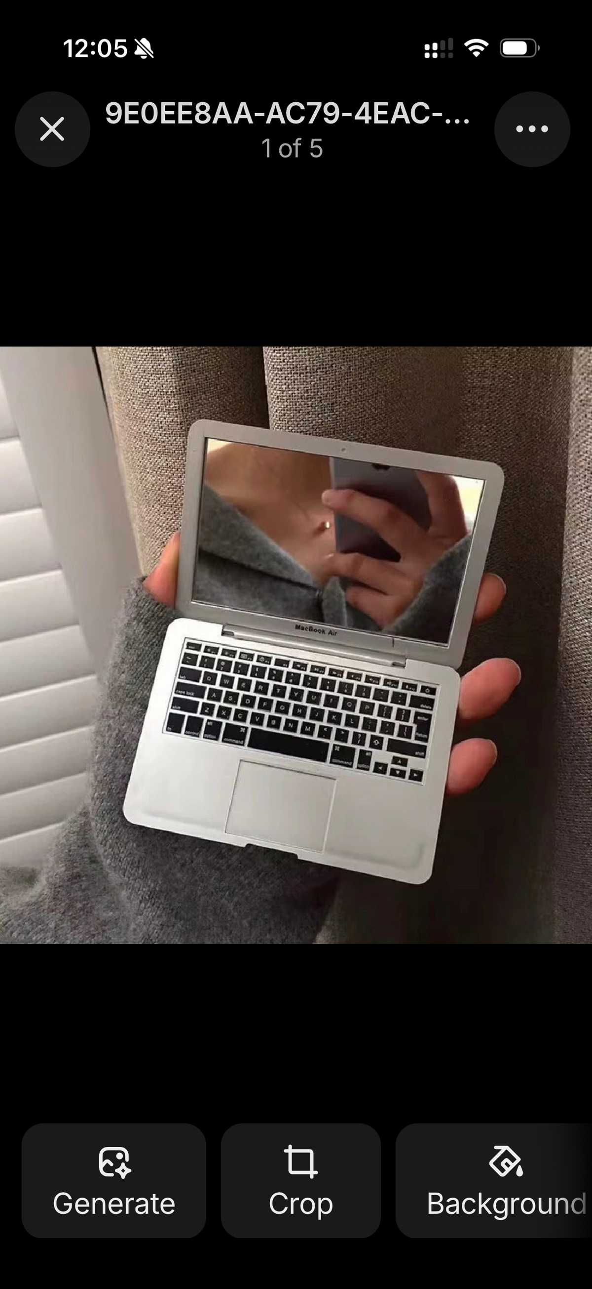 Areena Jewellery Mini Compact Grey MacBook Mirror