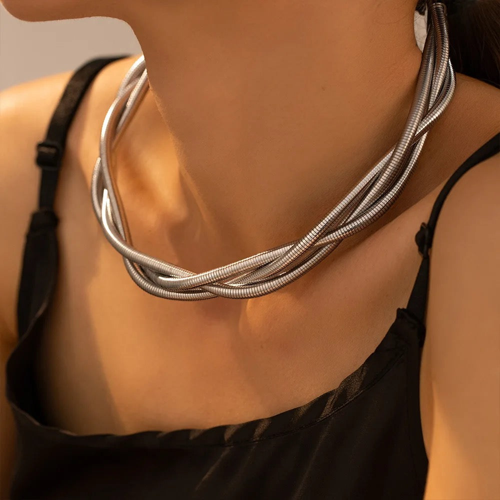 Waterproof Stainless Steel Anti-Tarnish Choker / Necklace for Women and Girls