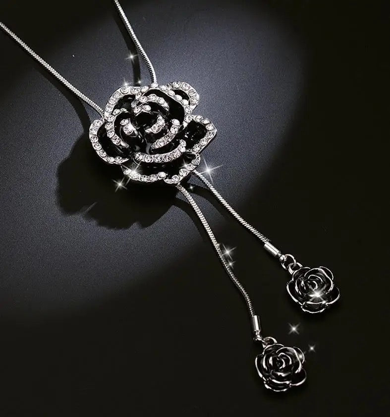 Noir Rose Adjustable Premium Necklace