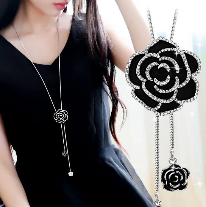 Noir Rose Adjustable Premium Necklace