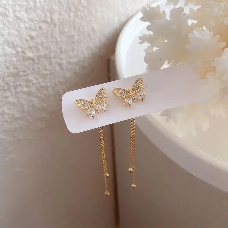 Butterfly Drop Earrings