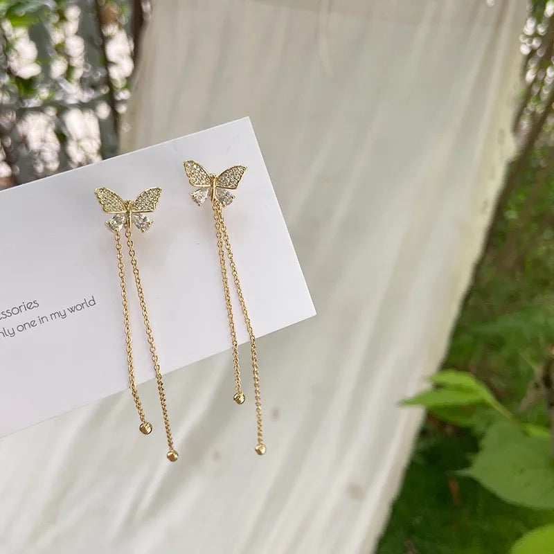 Butterfly Drop Earrings