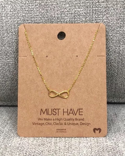 Infinity necklace-Golden