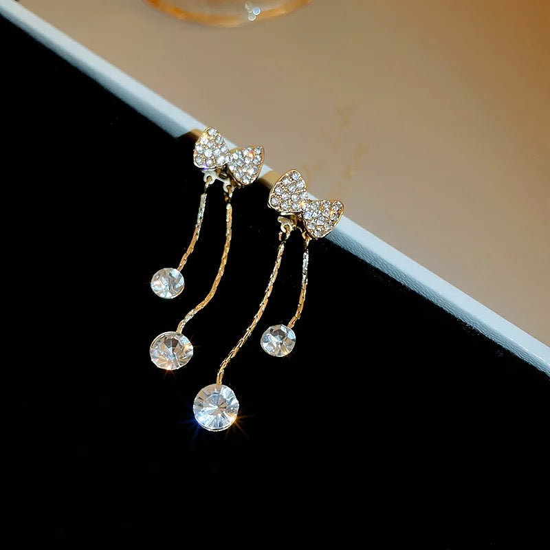 BEE ROSE GOLD CHAIN DROP EARRINGS - NEW WINTER 2022