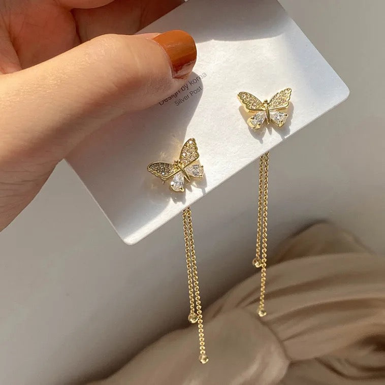 Butterfly Drop Earrings